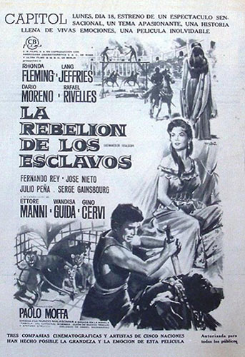 Cartel de la película La rebelión de los esclavos